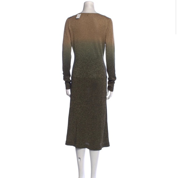 NWT Joseph Crew Neck Metallic Sweater Dress - Picture 3 of 10